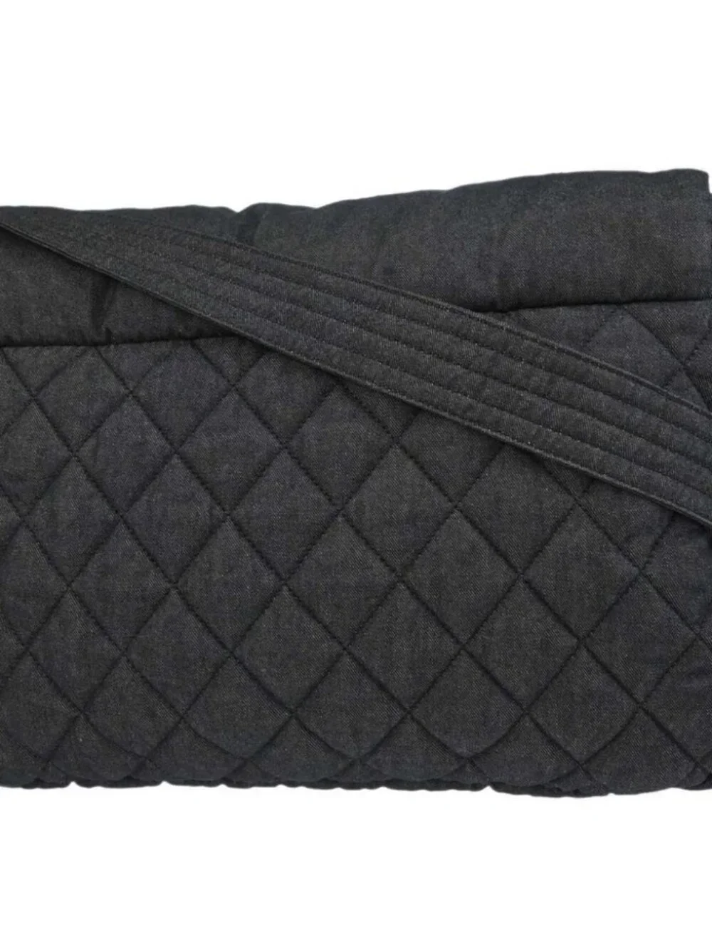 Chanel Black Canvas Coco Cocoon Messenger Shoulder Bag